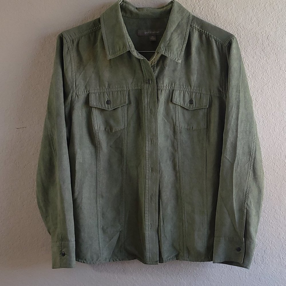 Croft & Barrow Long Sleeve Blouse / shirt XL